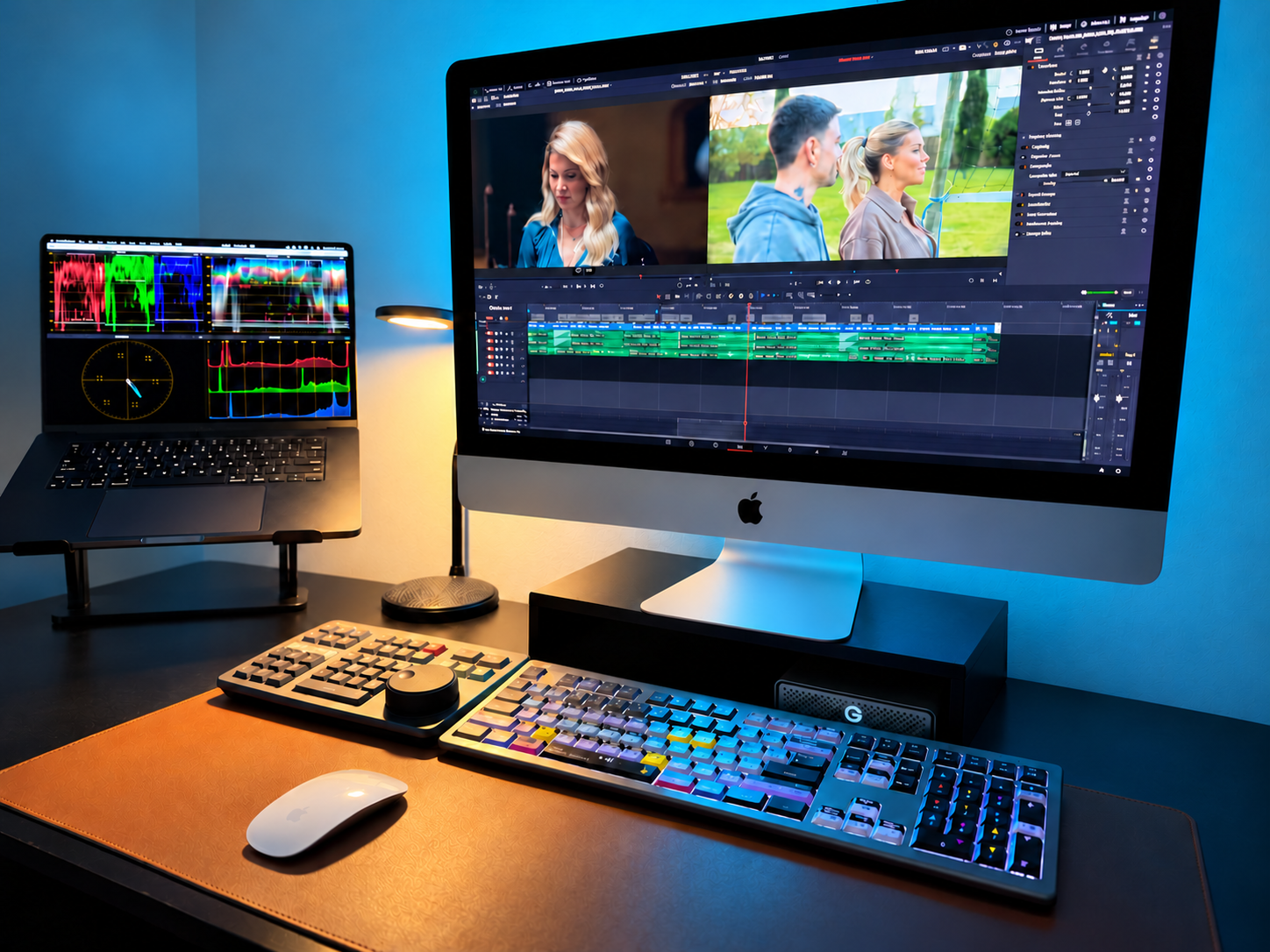 Estación de edición audiovisual del estudio
